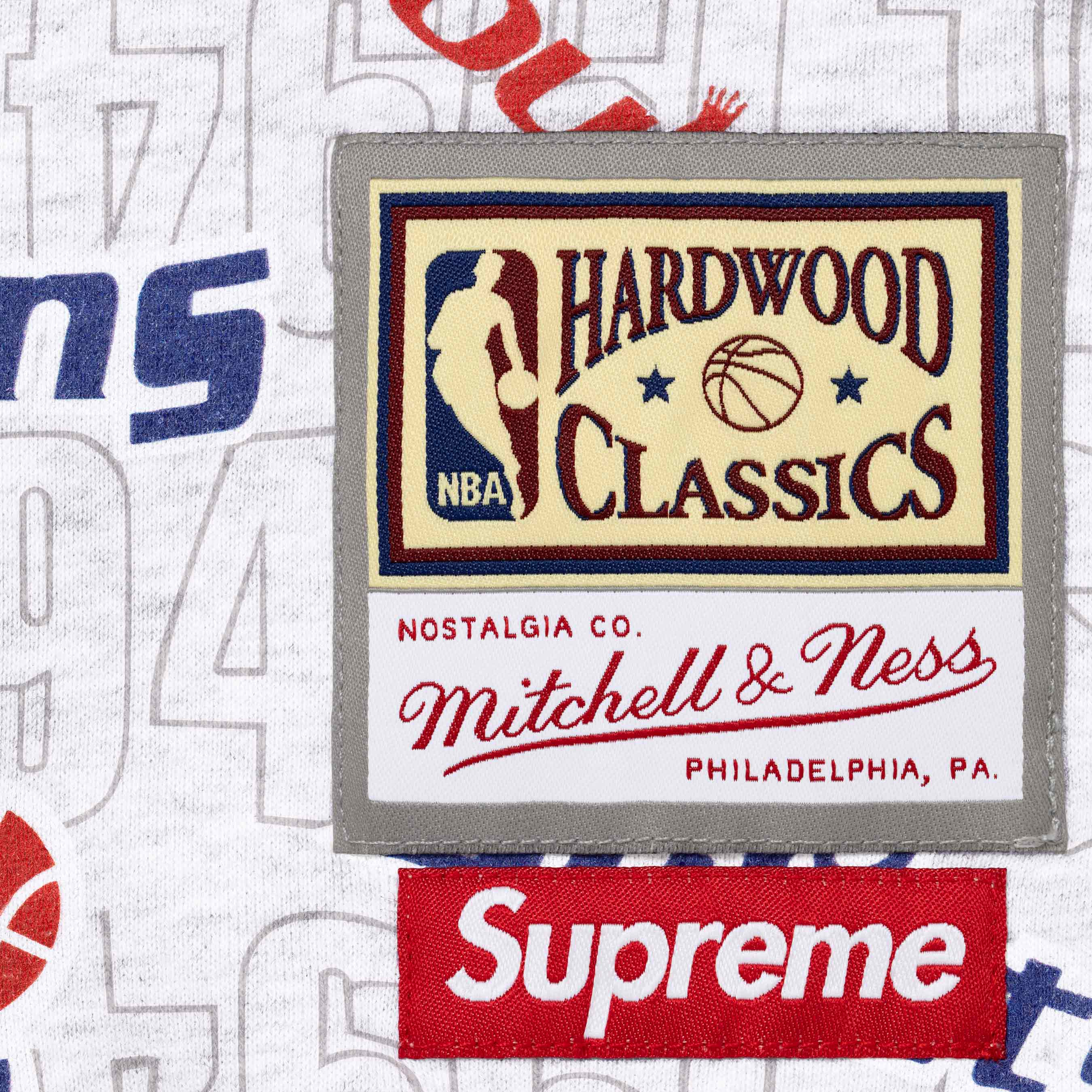 Supreme®/Mitchell & Ness® Teams Zip Up Hooded Sweatshirt view 5